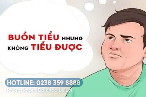 Mắc tiểu nhưng tiểu không ra